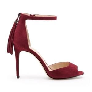 NWOT Botkier Women's Anna Suede Ankle Strap High Heels Size 6.5